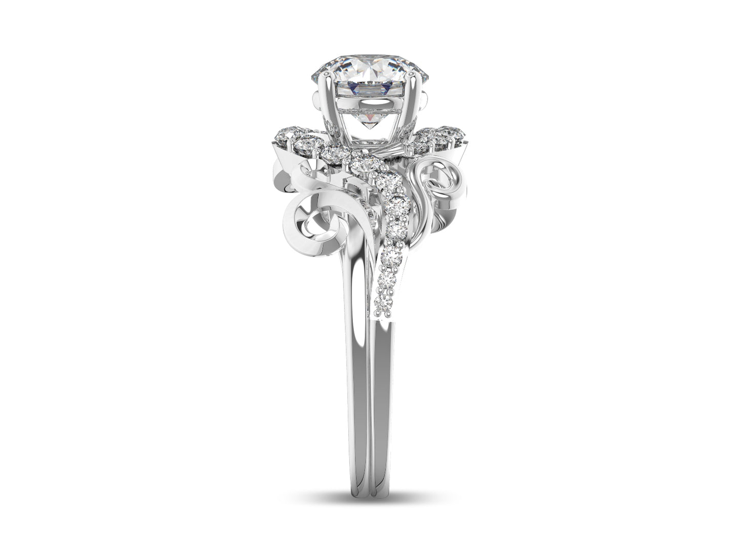 Round Brilliant Halo Engagement Ring