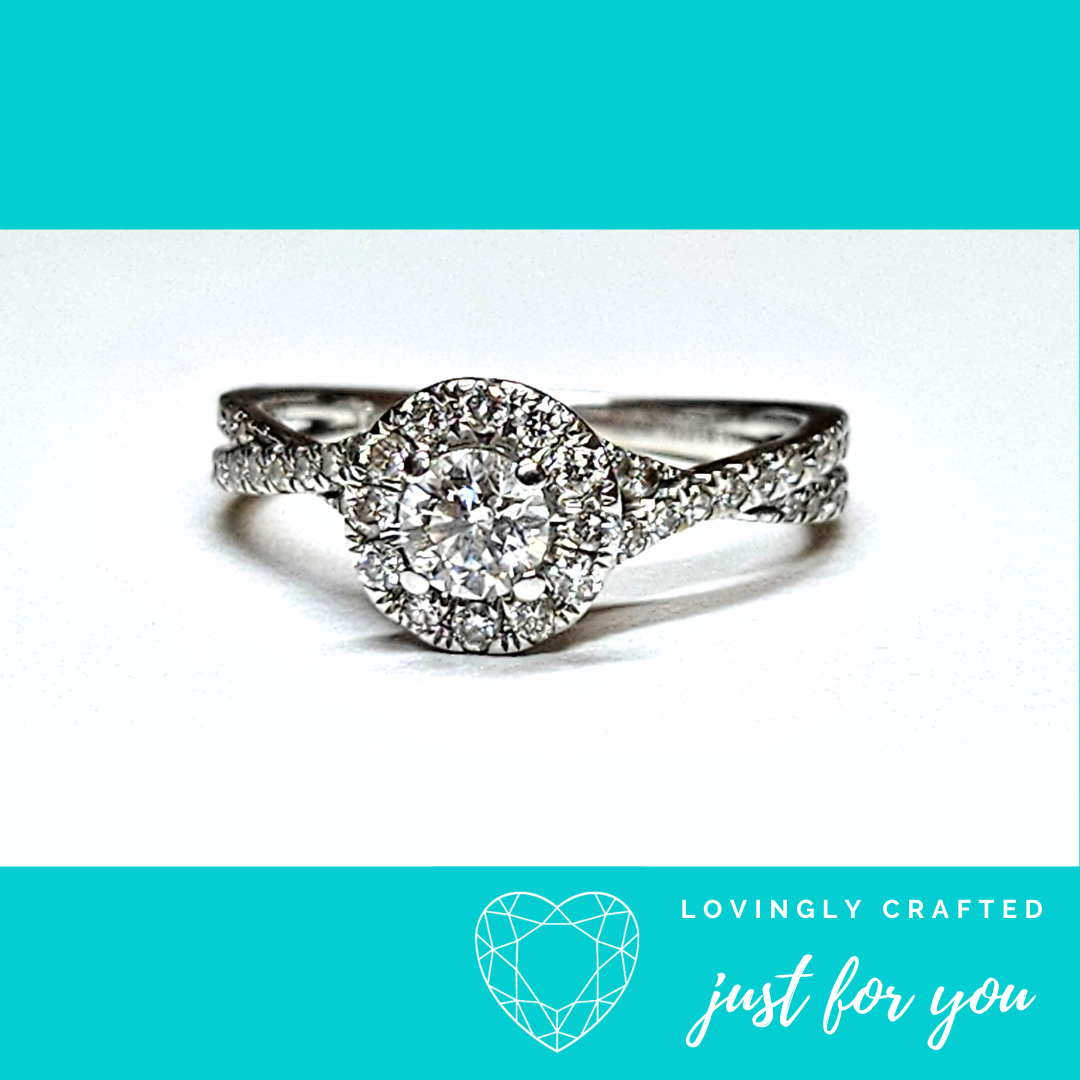 Sunyara 1.25ct Halo Diamond Ring
