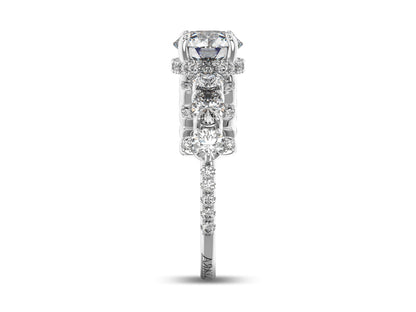 Round Brilliant Twist Engagement Ring